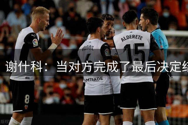谢什科：当对方完成了最后决定结果的射门时，这真的非常痛苦